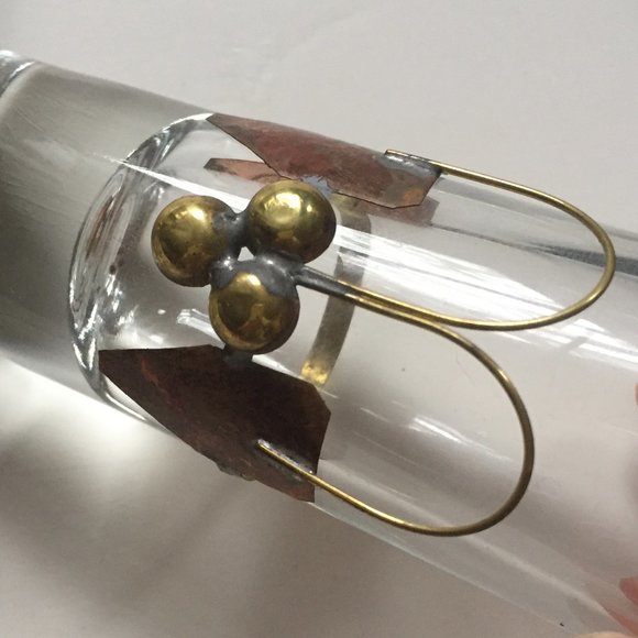 6 Shot Glasses with  📢 Fancy Copper Ring Grips - Picture 4 of 7